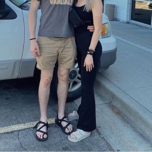 High waisted black aerie offline leggings flare